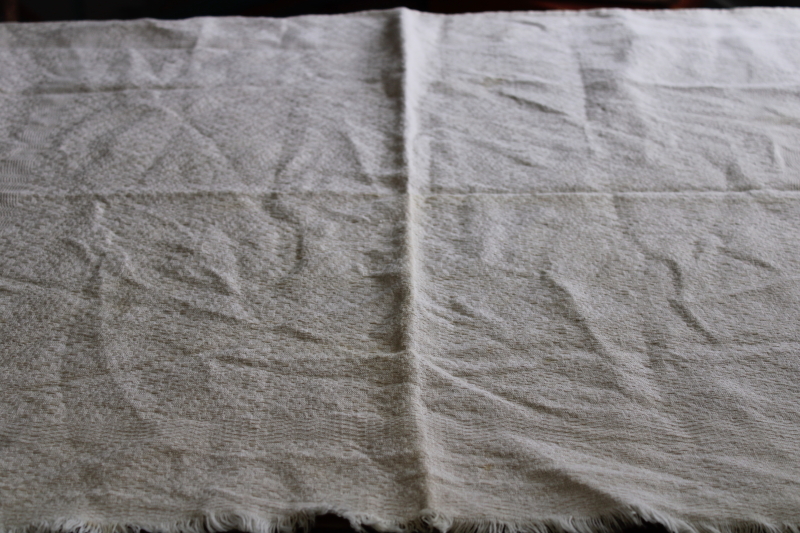 photo of antique homespun hand woven hemp or linen, 1880s vintage fabric panel French country style #5