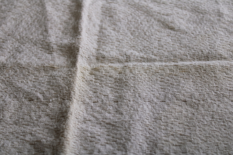 photo of antique homespun hand woven hemp or linen, 1880s vintage fabric panel French country style #6