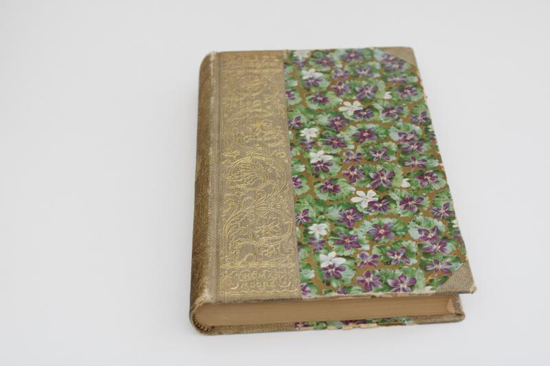 photo of antique illustrated art edition Thomas Moore Lala Rookh violet print binding vintage book #1