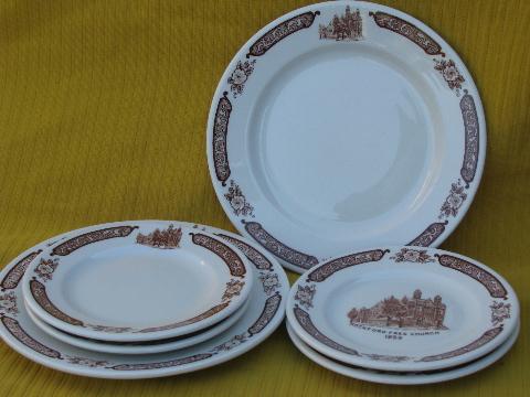 photo of antique ironstone china, Rockford (Illinois) Free Church illustration #3