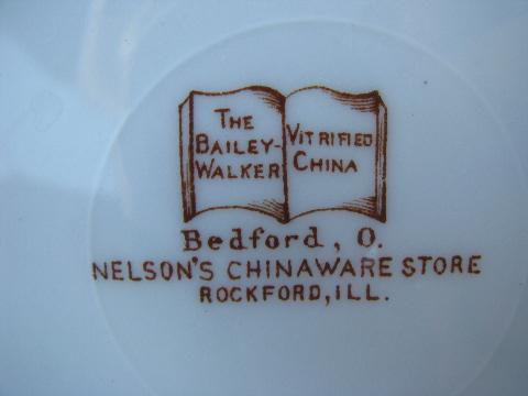 photo of antique ironstone china, Rockford (Illinois) Free Church illustration #5