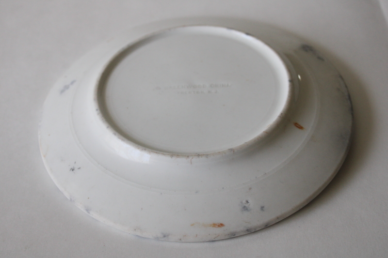 photo of antique ironstone plate Denise Patchell Olson landscape Motif #1 fishing shack Rockport Massachusetts #6