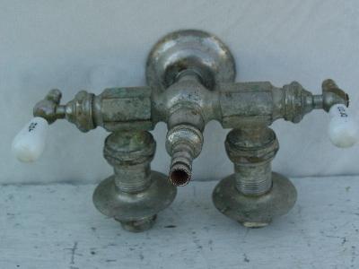 photo of antique laundry sink faucet taps #2