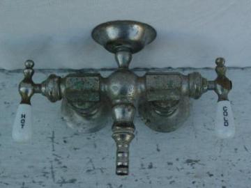 catalog photo of antique laundry sink faucet taps