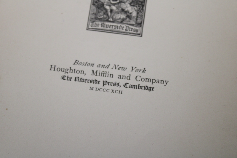 photo of antique leather bound book Howard Pyle illustrations Oliver Wendell Holmes, embossed brown leather cover #4