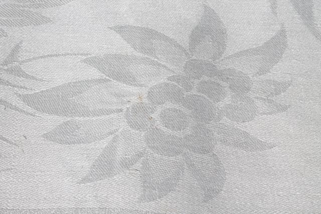 photo of antique linen damask towel fabric, 6 3/4 yards roll of new vintage fabric for napkins or towels #6