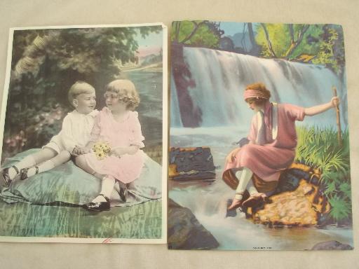 photo of antique litho print advertising trade cards and prints, 1880s to 1915 #7