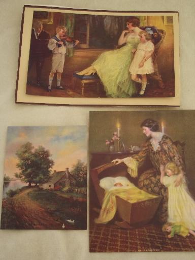 photo of antique litho print advertising trade cards and prints, 1880s to 1915 #9