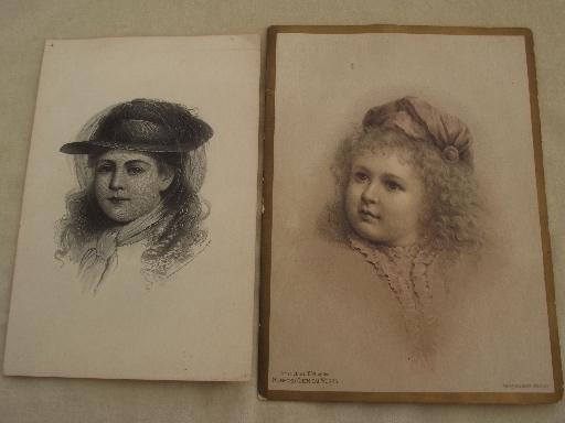 photo of antique litho print advertising trade cards and prints, 1880s to 1915 #10