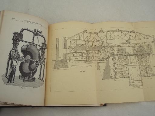 photo of antique machinist books, old technical & drafting handbooks w/illustrations #2