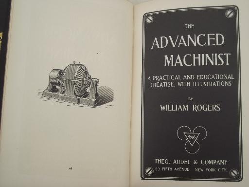 photo of antique machinist books, old technical & drafting handbooks w/illustrations #4