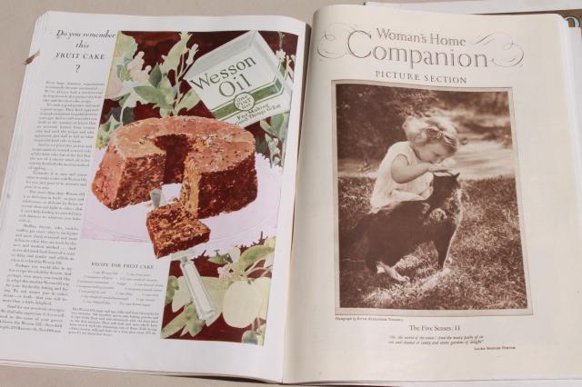 photo of antique magazines lot, early 1900s 1920s Woman's World, Companion, Ladies Home Journal #2