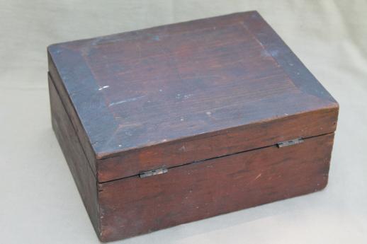 photo of antique measuring tool for fabric or cloth, 1887 Standard Cloth Meter No. 512 w/ wood case #4