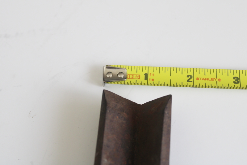 photo of antique mortising chisel, square corner chisel for timber framing post barn beams  #4