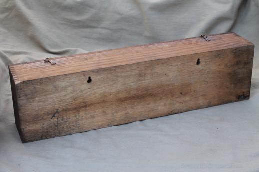 photo of antique oak tool box for gauges, machinist's tools or letterpress printer's case #4