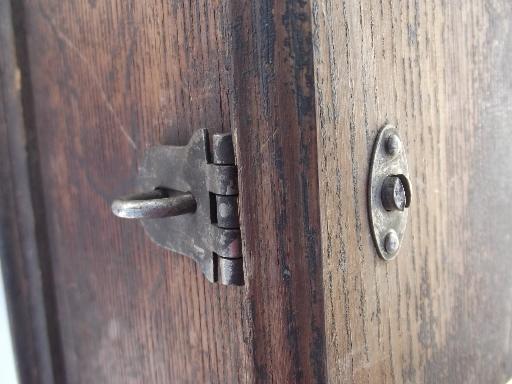 photo of antique oak wall telephone ringer box for restoration 1913 patent date #2