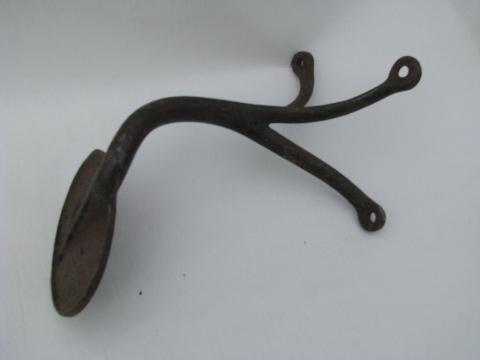 photo of antique offset cast iron horse drawn buggy or carriage step #3