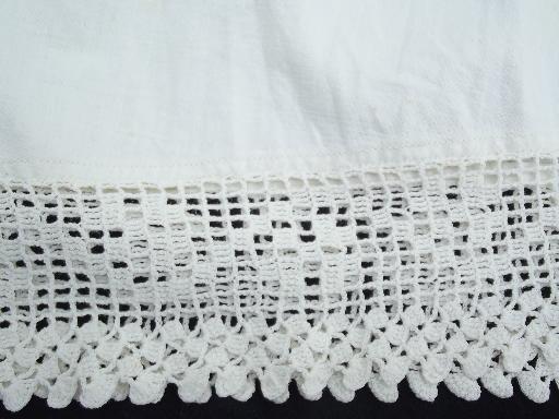 photo of antique petticoat and drawers and whitework long apron, vintage whites #5