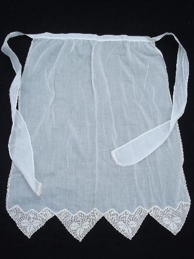 photo of antique petticoat and drawers and whitework long apron, vintage whites #6