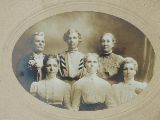 photo of antique photos in  shabby old gold wood frames, pretty girls circa 1900 #11