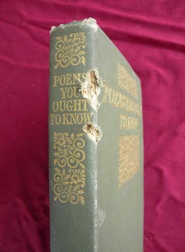 photo of antique poems w/gilt art binding and Arts and Crafts wood block illustrations #4