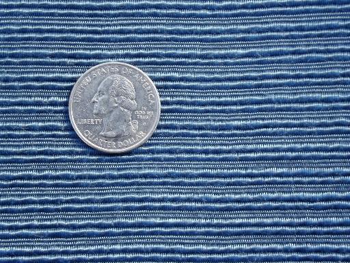 photo of antique rayon corde fabric, silky peacock blue heavy cord texture fabric #1