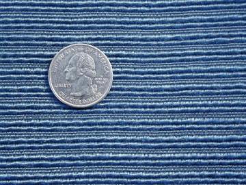 catalog photo of antique rayon corde fabric, silky peacock blue heavy cord texture fabric