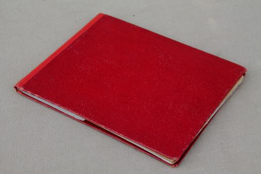 photo of antique red morocco leather bound Trip Around the World tour gilded age travel photos #3