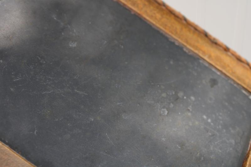 photo of antique school writing slate old wood frame chalkboard, rustic vintage primitive #2