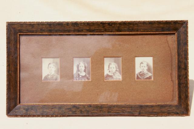 photo of antique sepia photos, 1890s children, family brothers & sisters, boy & girl portraits #1