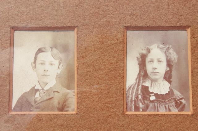 photo of antique sepia photos, 1890s children, family brothers & sisters, boy & girl portraits #4