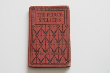 catalog photo of antique spelling book for early grades vintage 1912 Peirce Speller Ginn & Co school book 