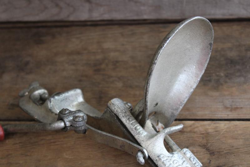 photo of antique style vintage Standard metal cherry pitter, old box from White Mountain #5