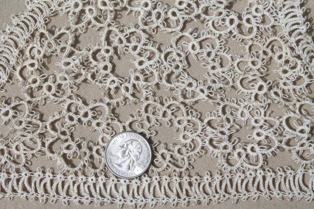 photo of antique tatted lace yokes, lacy collars for Edwardian vintage night gowns & camisoles #3