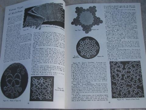 photo of antique tatting patterns, modern reprint books of old lace designs #6