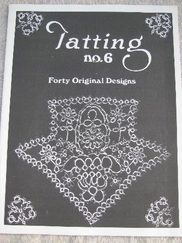 photo of antique tatting patterns, modern reprint books of old lace designs #7