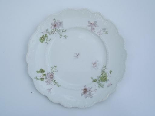 photo of antique transferware china plates, Grindley Tivoli 1899 patent date #2