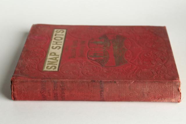 photo of antique vintage 1890s world tour travelogue geography book, black & white travel photos #2