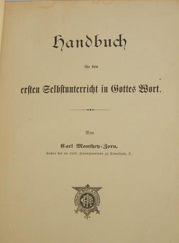 photo of antique vintage 1906 German Christian religious handbook #2