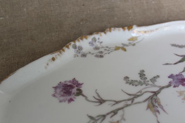 photo of antique vintage French Haviland Limoges china vanity tray for perfume bottles #6