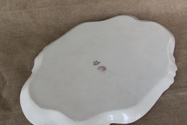 photo of antique vintage French Haviland Limoges china vanity tray for perfume bottles #7