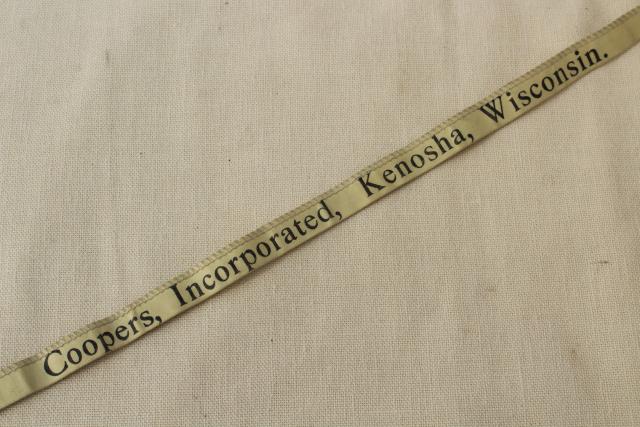 photo of antique vintage Jockey underwear cloth tape measure advertising Coopers Kenosha #5