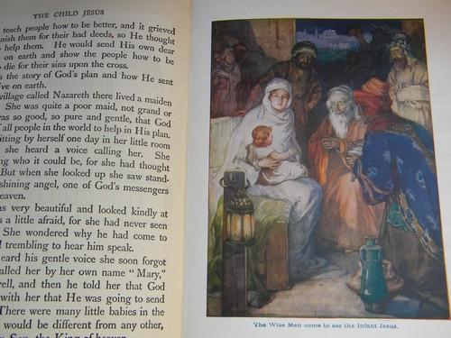 photo of antique vintage The Child's Jesus w/full color litho plates #2