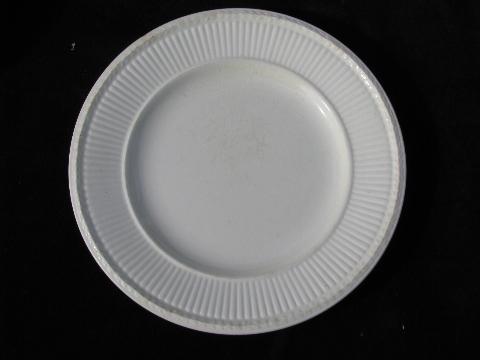 photo of antique vintage Wedgwood Edme creamware china bread plates #2