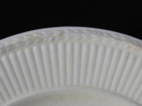 photo of antique vintage Wedgwood Edme creamware china bread plates #3