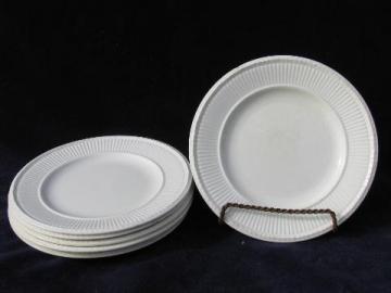 catalog photo of antique vintage Wedgwood Edme creamware china bread plates