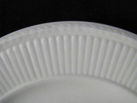 photo of antique vintage Wedgwood Edme creamware china dessert plates #3