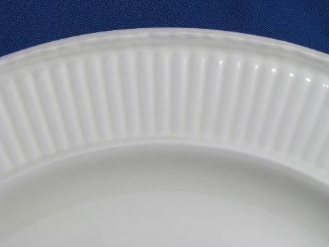 photo of antique vintage Wedgwood Edme plain creamware china salad plates #3