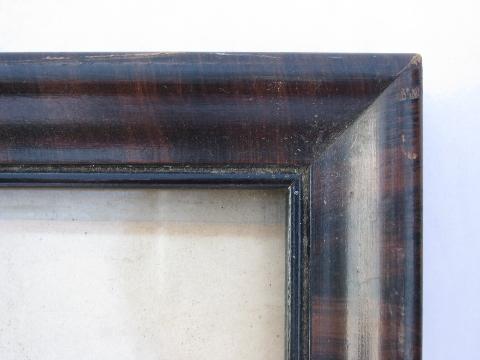photo of antique vintage baptismal, confirmation, marriage certificates, lovely colors, old wood frames #5
