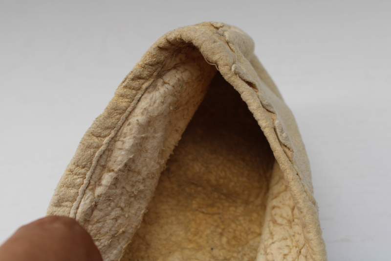 photo of antique vintage beaded leather deerskin Indian moccasins child & baby size, handcrafted Native American  #11